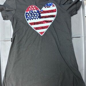 Chic Black Casual Dress with Heart Design